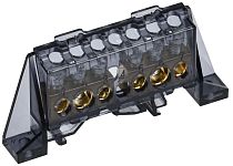 TEKFOR Шина N "ноль" в комбинированном DIN-изоляторе "Стойка" 8х12-(3+3)-Ч IEK