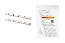 Маркер наборный - символ "9" белый 4 мм2 (100 шт.)  TDM