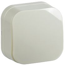 Выключатель одноклавишный для открытой установки ВС20-1-0-ХК 10А GLORY кремовый  IEK