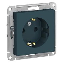 AtlasDesign Изумруд Розетка с заземлением со шторками 16А Systeme Electric (Schneider Electric)