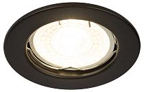 Светильник ЭРА ST1 SBK штампованный встраиваемый MR16 GU5.3 черный матовый