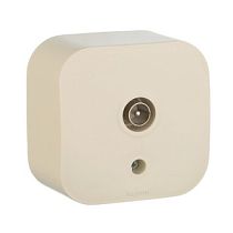 Розетка TV Legrand Quteo 782245 слоновая кость одинарная Legrand Розетка TV Legrand Quteo 782245 слоновая кость одинарная Legrand
