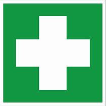 Наклейка "Аптечка первой медицинской помощи" EC01 (200х200мм.) EKF PROxima