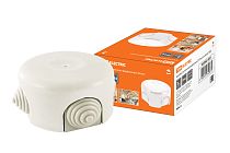 Коробка распаячная фарфоровая D7,8х4,5см белая  TDM