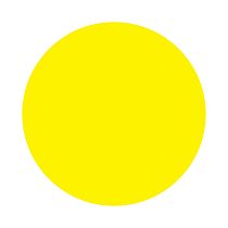 Наклейка информационный знак «Желтый круг» d - 150 мм REXANT