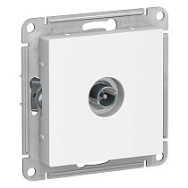 AtlasDesign Белый Розетка TV проходная 4DB Systeme Electric (Schneider Electric)
