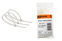 Хомут 3,6х100мм нейлон (белый) (100шт)  TDM