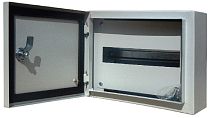 Корпус металлический навесной 250х300х120, 12 модулей IP54, ЩРН-12 DEKraft Корпус металлический навесной 250х300х120, 12 модулей IP54, ЩРН-12 DEKraft