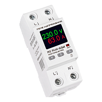 Реле напряжения с контролем тока и TFT матрицей RE RVA-63A  ROSTOKELECTRO