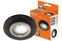 Светильник встраиваемый СВ 03-03 MR16 50Вт G5.3 чёрный/хром  TDM