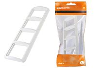 Рамка 4-ая горизонтальная белая "Валдай"  TDM