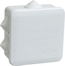 Коробка распаячная ОП 100х100х50 IP44 КМ41255 IEK Коробка распаячная ОП 100х100х50 IP44 КМ41255 IEK