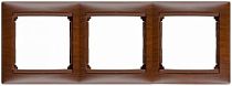 VALENA DIY Рамка 3-местная дерево тонированное VALENA DIY Рамка 3-местная дерево тонированное