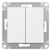 AtlasDesign Лотос Выключатель 2-клавишный , сх.5, 10АХ, механизм Systeme Electric (Schneider Electric) AtlasDesign Лотос Выключатель 2-клавишный , сх.5, 10АХ, механизм Systeme Electric (Schneider Electric)