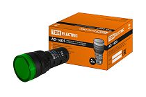 Лампа AD-16DS(LED)матрица d16мм зеленый 110В AC/DC  TDM