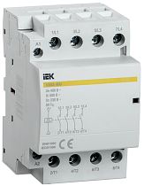 Контактор модульный КМ63-40М AC/DC IEK Контактор модульный КМ63-40М AC/DC IEK