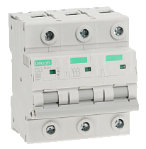 Автоматический выключатель 3P 63A х-ка C ВА-203 15кА DEKraft