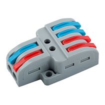 GTER7-24 Клемма универсальная 222-424 монтажная разветвительная 2х4 провода General 50/2500 GTER7-24 Клемма универсальная 222-424 монтажная разветвительная 2х4 провода General 50/2500