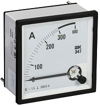 Амперметр Э47 72х72мм 300/5А класс точности 1.5  IEK