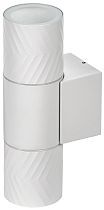 LIGHTING Светильник уличный 5108 настенный под лампу 2хGU10 IP65 белый  IEK