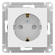 AtlasDesign Лотос Розетка с заземлением со шторками, 16А, механизм Systeme Electric (Schneider Electric)