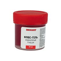 Флюс-гель для пайки REXANT, TT KELLER индикаторный, 20 мл, банка Флюс-гель для пайки REXANT, TT KELLER индикаторный, 20 мл, банка