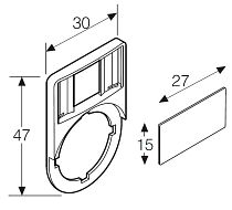 Шильдик широкий KA1-8121 ABB