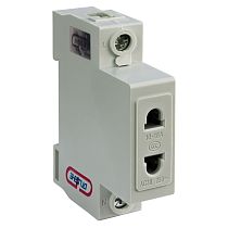 Розетка TMS-1 2PIN 10А 230В на DIN рейку (12 шт/уп)  ЭНЕРГИЯ
