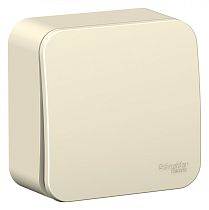 Blanca открытая установка с изолированной пластиной Молочный Выключатель 1 клавишный  6А Systeme Electric (Schneider Electric)