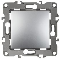 Кнопка ЭРА 12 12-1111-03 10А 250В алюминий