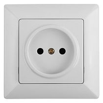 Розетка ЭРА Intro Solo 4-201-01 IP20 2P 16А 250В  белый без заземления