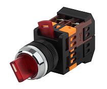 Переключатель ЭРА АNСLR-22-3  на 3 фикс.положения красный неон/240В I-O 1з+1р (10/400/3200)