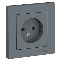 AtlasDesign Грифель Розетка без заземления, 16А, (в сборе с рамкой) Systeme Electric (Schneider Electric)