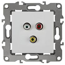 Розетка ЭРА 12 12-3113-01 белый RCA Розетка ЭРА 12 12-3113-01 белый RCA