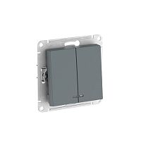 AtlasDesign Грифель Выключатель 2-кл. с подсвет.,сх.5а, 10АХ, мех., быстрозажим. клемм