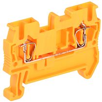 Клемма пружинная КПИ 2в-2.5 31А оранжевая  IEK