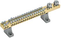 Шина N "ноль" на двух угловых изоляторах 200А ШНИ-10х18-36-L2-С  IEK