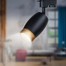 Светильник ЭРА трековый TR51 - GU10 BK однофазный под лампу GU10 матовый черный