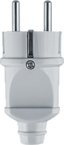 Вилка Navigator NCA-PL02-16A-E-WH прямая с заземлением белая