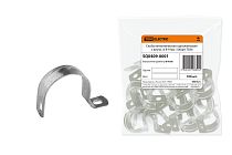 Скоба металлическая однолапковая с внутр. d 8-9 мм (100шт)  TDM