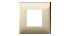 Рамка "Avanti", "Золотистый жемчуг", 1 пост (2 мод.) DKC