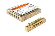 Шина "N" нулевая 8x12мм  6/2 (6 групп/крепеж по краям)  TDM