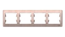 Glossa Сосна Рамка 4-постовая, горизонтальная Systeme Electric (Schneider Electric)