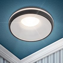 Светильник встраиваемый декоративный ЭРА DK100 BK MR16 GU5.3 черный