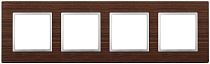 Рамка ЭРА Elegance 14-5304-10 для выключателей и розеток четверная дерево венге
