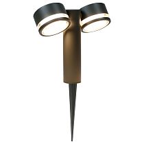 Садово-парковый светильник General GPF-2GX53-M-IP65 Графит с боковым рассеивателем Иллюмакс