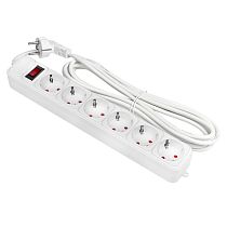 Сетевой фильтр 6*5м 16А/3,2кВт с выкл. c/з ПВС 3х1,0 Блокбастер XL EKF PROxima Сетевой фильтр 6*5м 16А/3,2кВт с выкл. c/з ПВС 3х1,0 Блокбастер XL EKF PROxima
