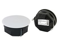 Коробка распаячная СП D103х50мм, крышка, метал. лапки, IP20, инд. штрихкод,  TDM