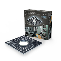 Светильник светодиодный Gauss Backlight BL126 квадрат черный, Gu5.3, 3Вт, 4000K