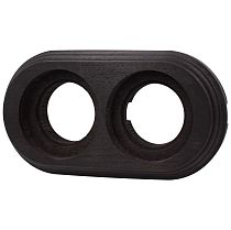 Рамка Лизетта двухпостовая Угольно-черный на бревно 280мм Bironi